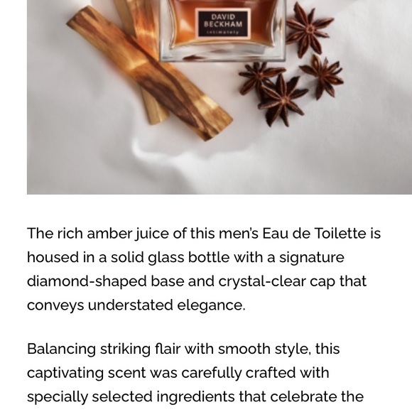 David Beckham cologne, intimately Beckham , full bottle - Picture 5 of 5